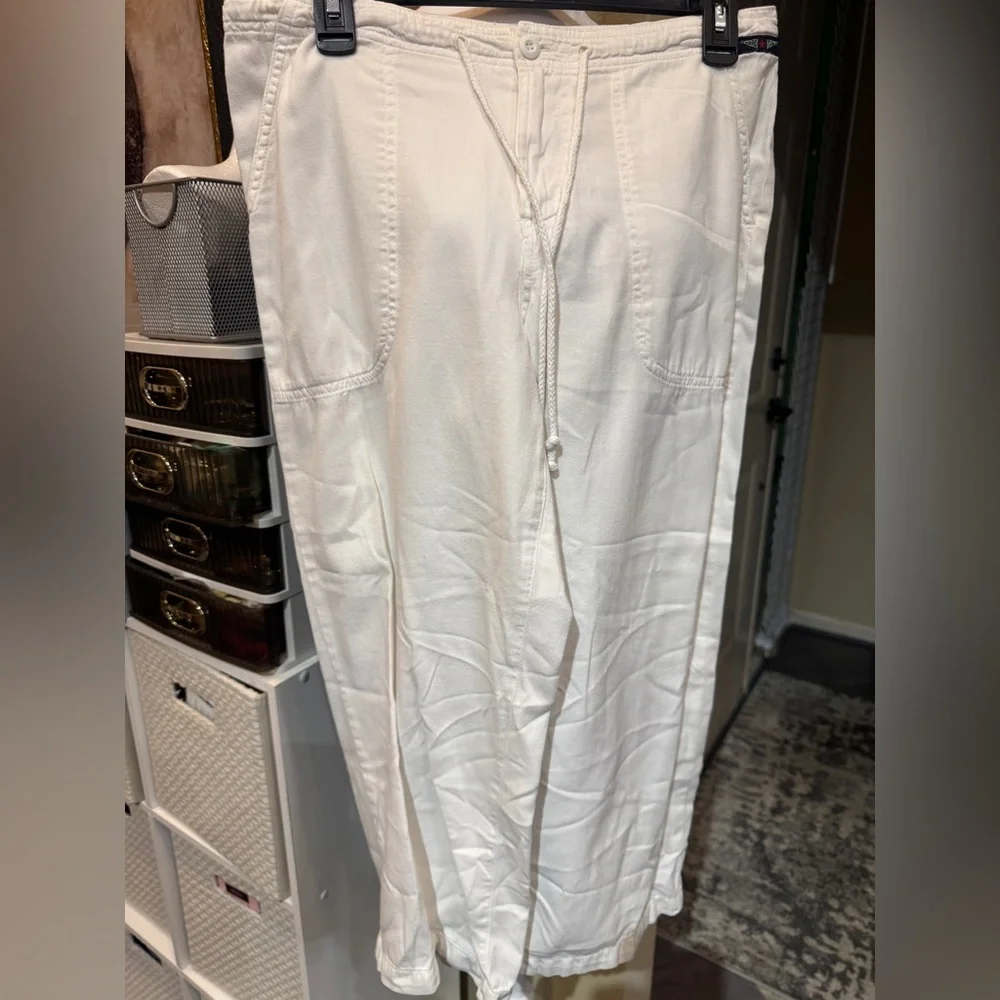 Hard Tail Draw String ‎ Cream Pants size M
